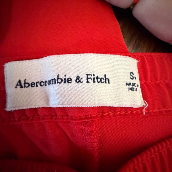 Abercrombie & Fitch Women's Red Flowy Wide Leg Pant, Size Small - Picture 6 of 12